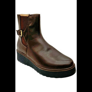 SOUL Naturalizer Women's Jayda Flat Ankle Boots Chocolate Smooth - Medium